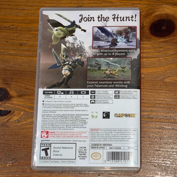 Nintendo Switch Monster Hunter Rise T Teen - Picture 3 of 5